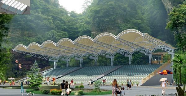 膜結(jié)構(gòu)看臺(tái)的特性